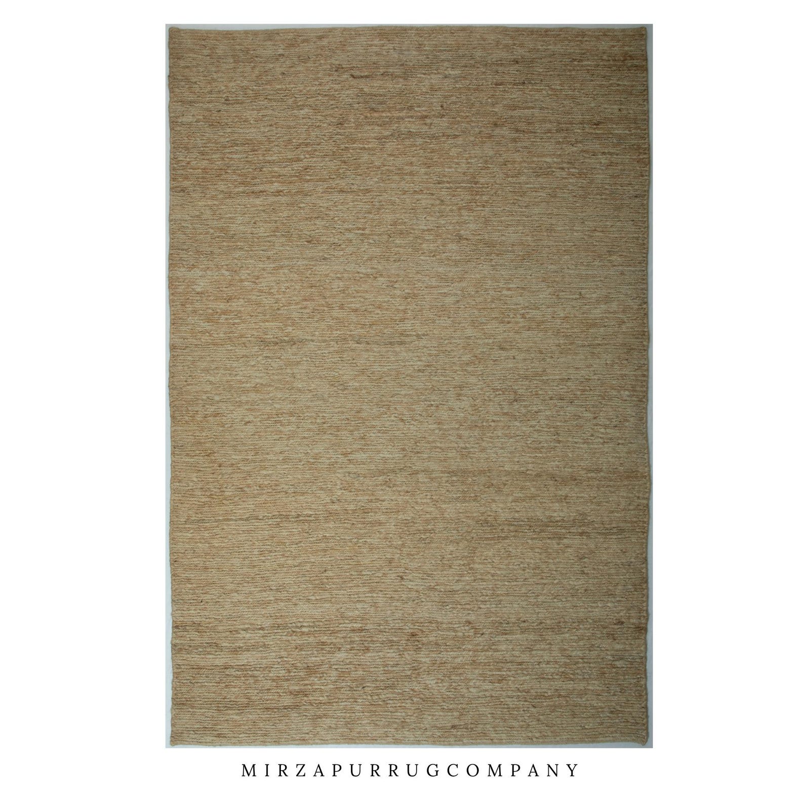 Handwoven Braided Jute Rug: Large Area Carpet for Earthy Decor | Eco ...