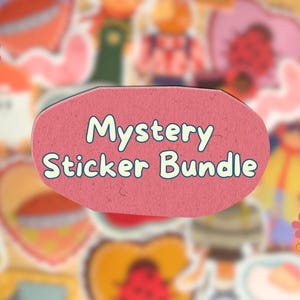 Mystery Sticker Bag – Cute Vinyl Waterproof Stickers for Laptop – Surprise Sticker Pack Grab Bag Sale – Discounted Random Sticker Bundle