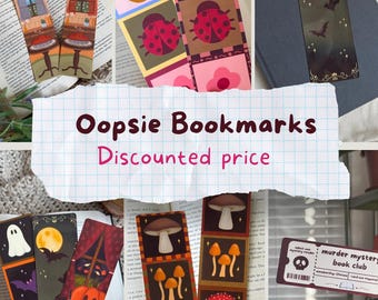 Oopsie Bookmark | Discounted Bookmarks | Mystery Bookmarks for Book Lovers | Bookish Gift Bundle