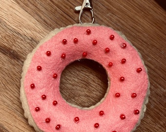 Felt Donut Key Chain