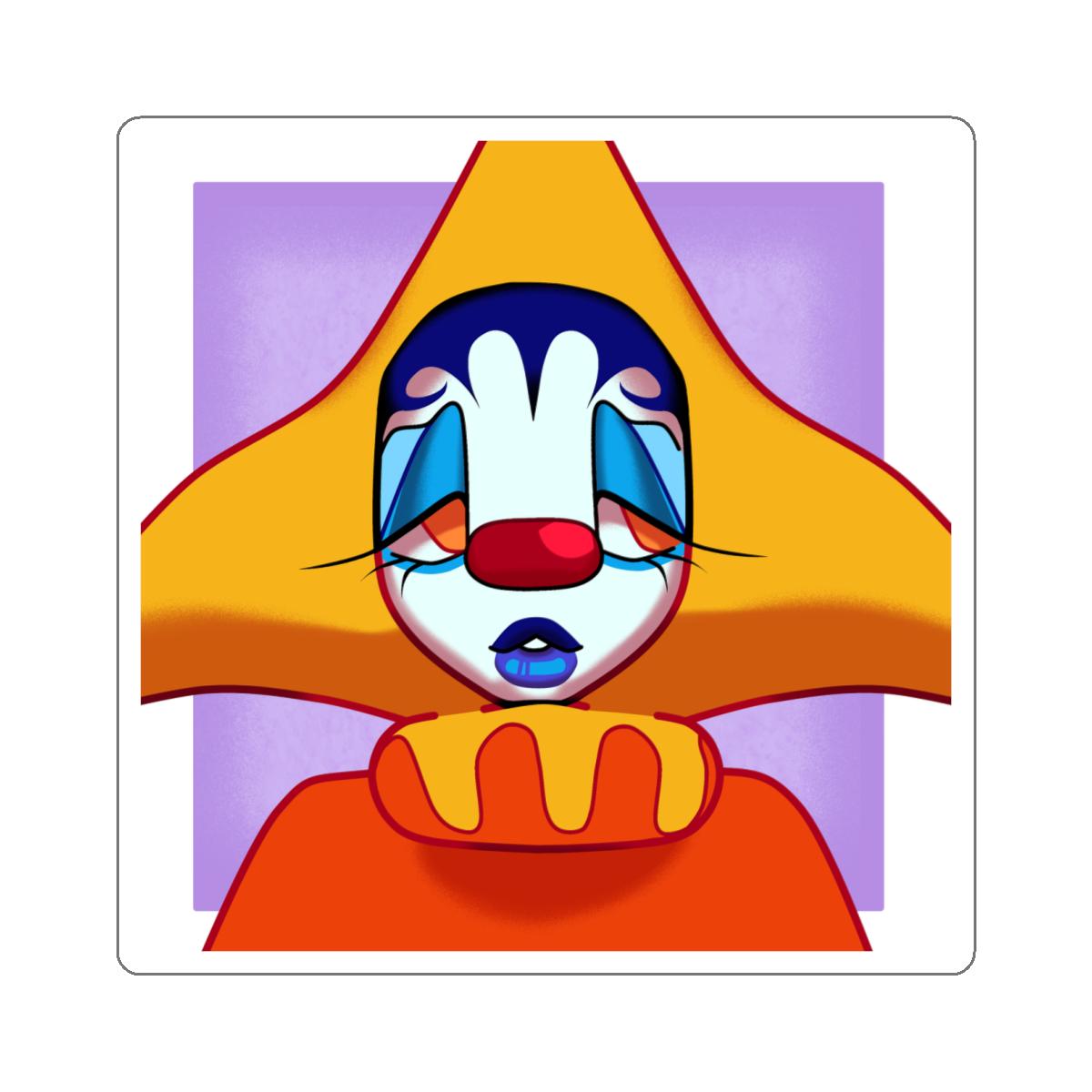 Starfish Clown Sticker