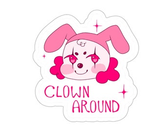 Clown Around Sticker Pink