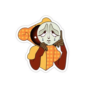 Spooky Eclipse Clown Sticker