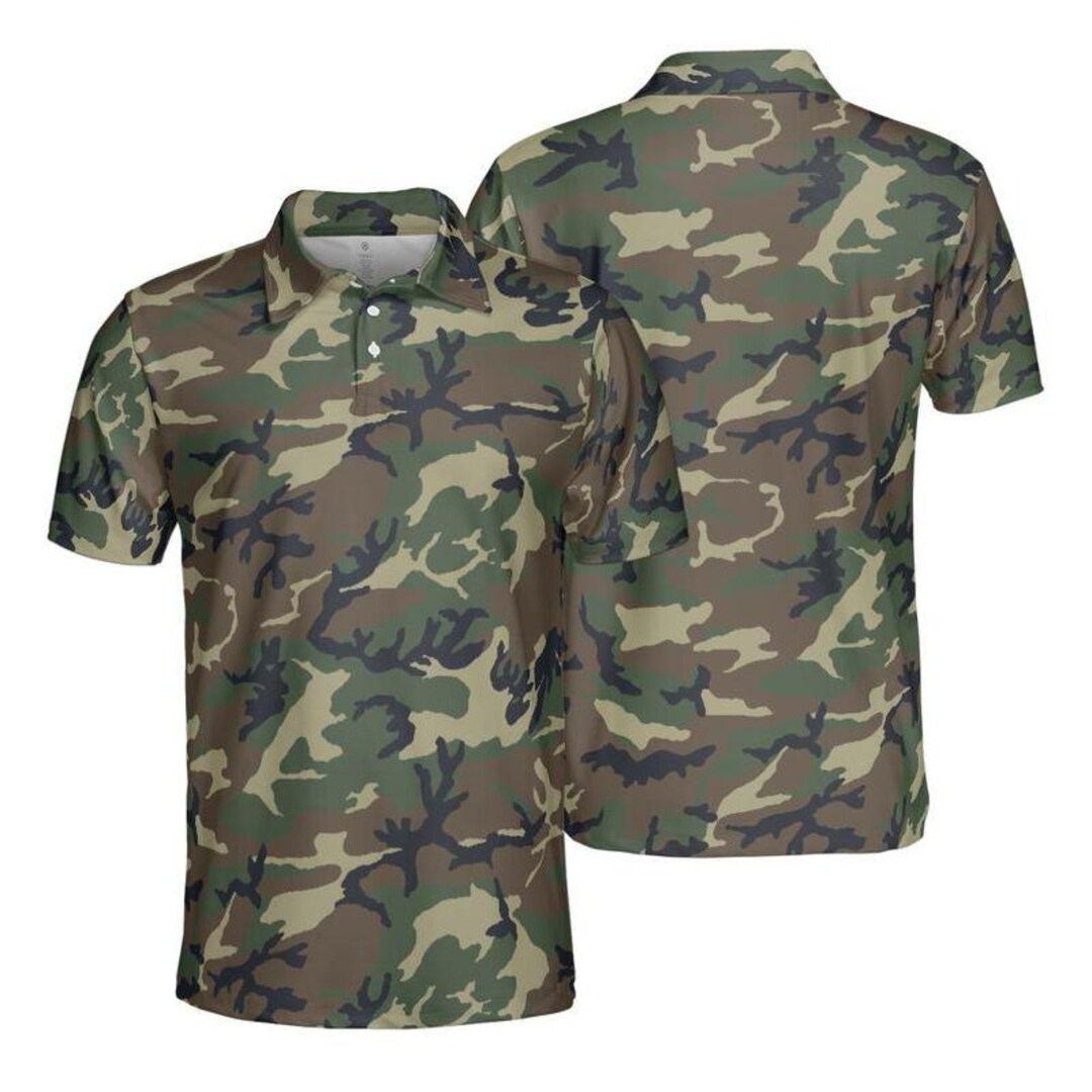 Supreme Washed Camo Polo Woodland Camo Men's - SS25 - US