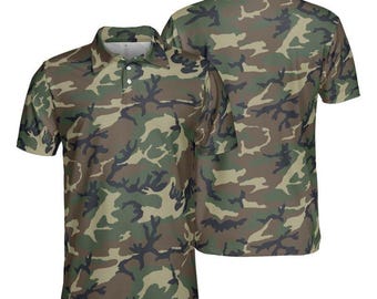 M81 Woodland Camo Performance Golf Polo