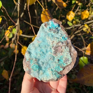 Chrysocolla and Cobalt Calcite Specimen