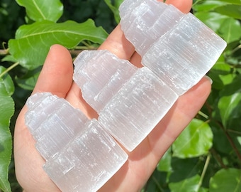 Selenite Crystal Tower: Gypsum Cleansing Stone