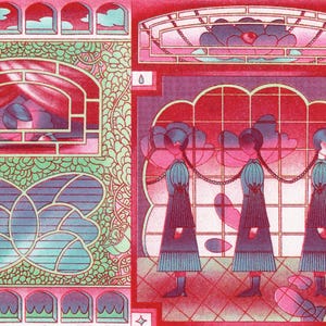 Window into the Mind of an Introvert Risograph Print