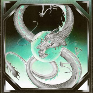 Dragon Poster Risograph Print