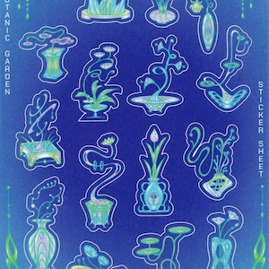 Neobotanic Garden Sticker Sheet [15 pcs]