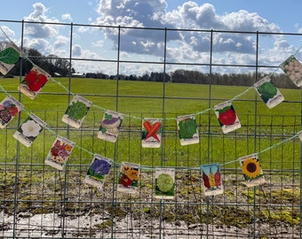Vintage Seed Pack Garland