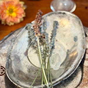 Antique Silver Altar Bowl | Offering Dish | Witchy Apothecary Decor | Homan Silverplate