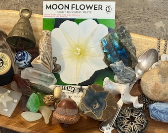Curated Charm Casting Set | Vintage Divination Charms & Curiosities | Intuitive Oracle Kit