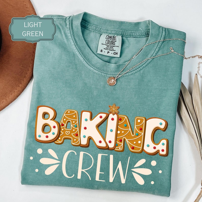 Christmas Baking Crew Shirt Custom Christmas Cookie Crew Baking Team Chefs Restaurant T-shirt Comfort Colors Bakery Team Shirt Xmas Tee