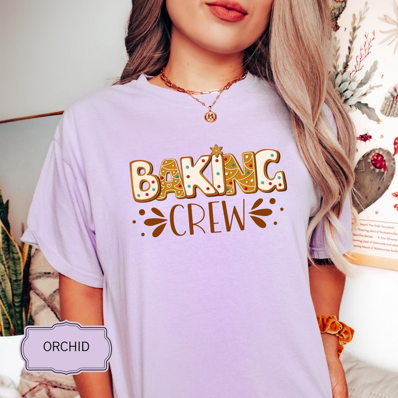 Christmas Baking Crew Shirt Custom Christmas Cookie Crew Baking Team Chefs Restaurant T-shirt Comfort Colors Bakery Team Shirt Xmas Tee