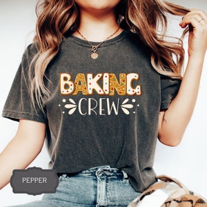 Christmas Baking Crew Shirt Custom Christmas Cookie Crew Baking Team Chefs Restaurant T-shirt Comfort Colors Bakery Team Shirt Xmas Tee