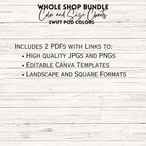 May include: A digital product bundle for creating social media graphics. The bundle includes two PDFs with links to high-quality JPGs and PNGs, editable Canva templates, and landscape and square formats.