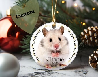 Hamster ornament personalized cheap