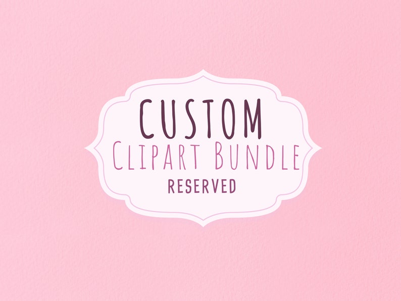 Reserved Cookies RESERVED -custom Clip Art- Cookies - Etsy
