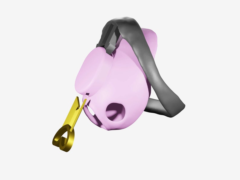 3D Printable Files Unlockable Sissy Chastity Cage With Heart Shaped Key ...