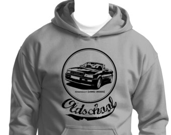B4 Cabriolet 1991 -2000 Sweater Desing DTG Print Logo Sweatshirt Old school Car Lover Cotton and Polyester Hoodie Long sleeve Amazing Gift