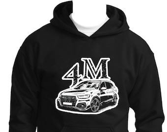 Q7 4M SUV 2015 - 2020 Sweater Desing New DTG Print Logo Sweatshirt Adult Car Love Cotton and Polyester Hoodie Long sleeve Amazing Gift
