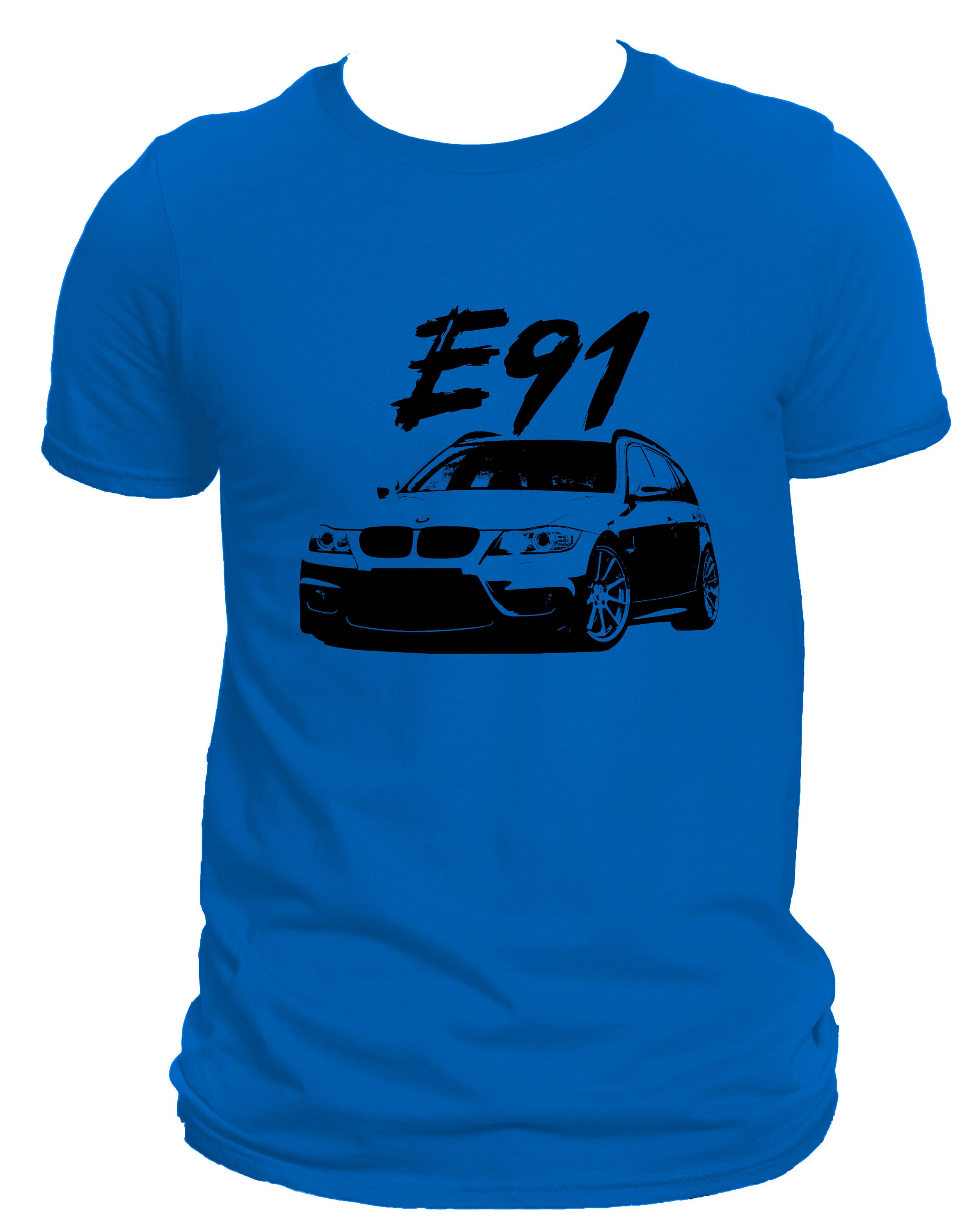 【1011 Gallery】Gallery Blue Car T-shirt Orionride Short Sleeves Blue Car Bike T-Shirt