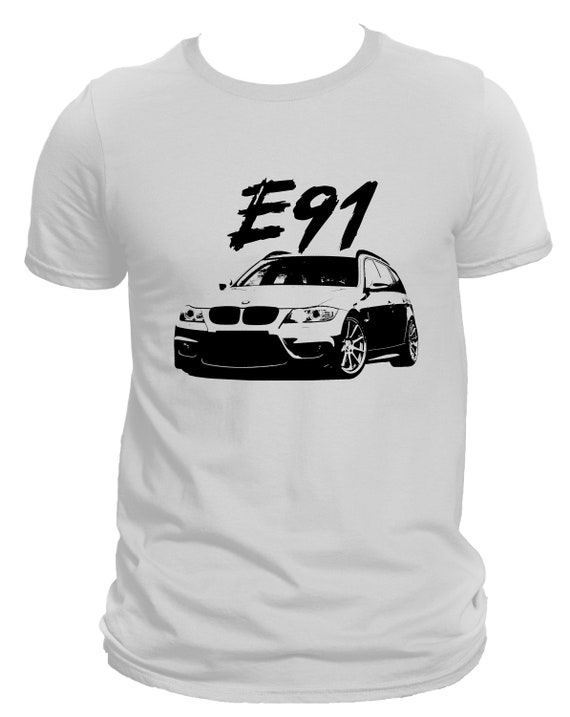 E91 320 Touring 2008-2013, Car Apparel, Adult T-shirt, Car