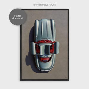 Mercedes-benz Oil Painting Wall Art, Luxury Car Poster Print