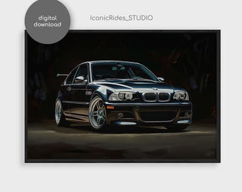 Bmw M3 E46 Gtr Street Version 1:43 Minichamps Black - Etsy
