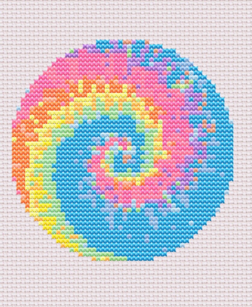 Round Colourful Embroidery Hoops 6 Inch. Glitter Plastic Embroidery Hoop  From Anchor. Cross Stitch Needlework Supplies. Hoop Craft Supplies 