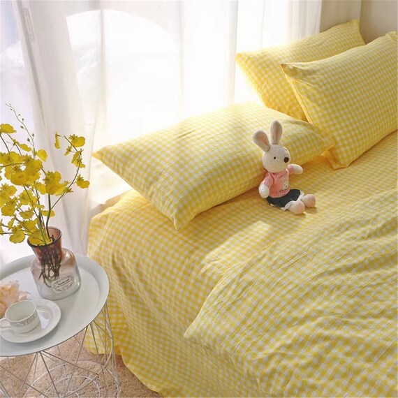 Bright yellow bed throws new arrivals