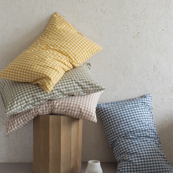 Gingham Pillow Etsy