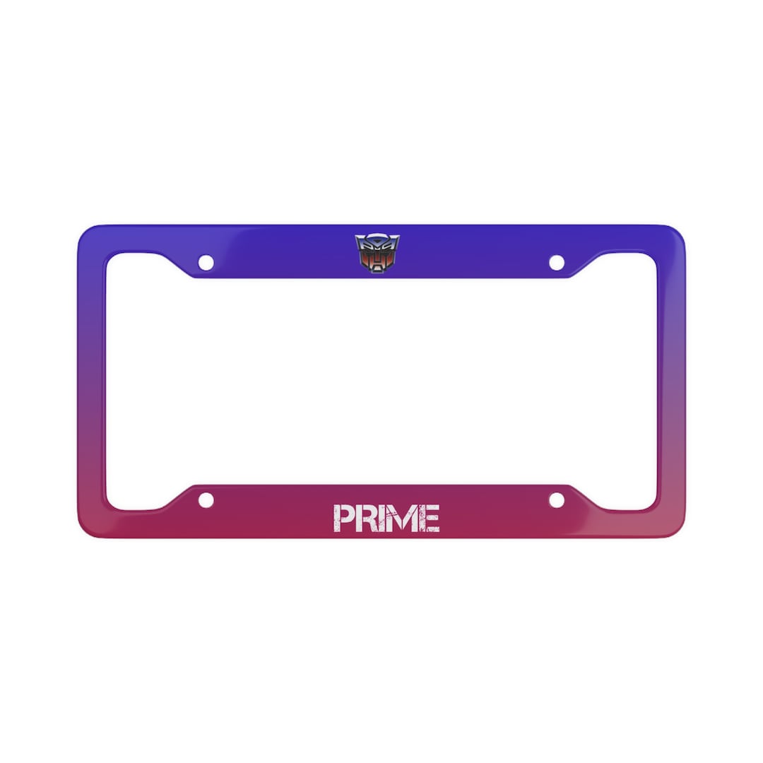 Optimus Prime License Plate Etsy