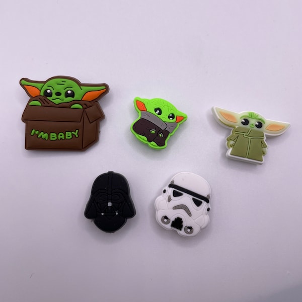 Sci-Fi Croc Charms - Shoe Charms - Accessories - The Force Croc Pins - Video Game Croc Charms - Very Popular Croc Charms - Movie Croc Charms