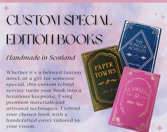 Reencuadernación personalizada - Edición especial del libro