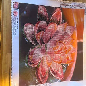 Partial lotus Diamond painting