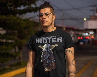 Extragalactic Hunter Grogu Mandalorian T-Shirt