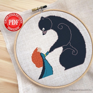 Brave Bear Cross Stitch Pattern (Digital Download)