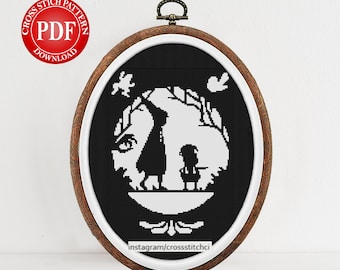 Over the garden wall Cross stitch pattern, Digital download, Printable cross stitch pattern