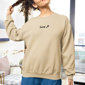 LowKey - Unisex Sweatshirt - Trendy Minimalist Sweatshirt | Embroidered