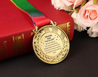 Personalized medals, personalized message or logo, Retreat medal gift, thank you medals, competition medals,fun medals,event medals