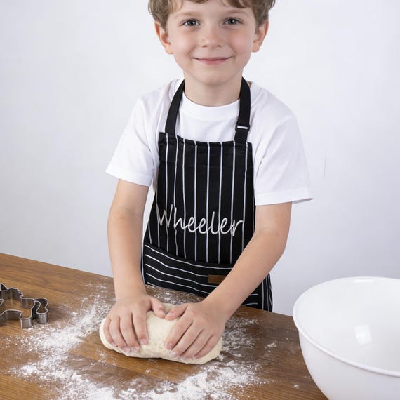 Grembiule in tela per bambini con tracolla regolabile, grembiule