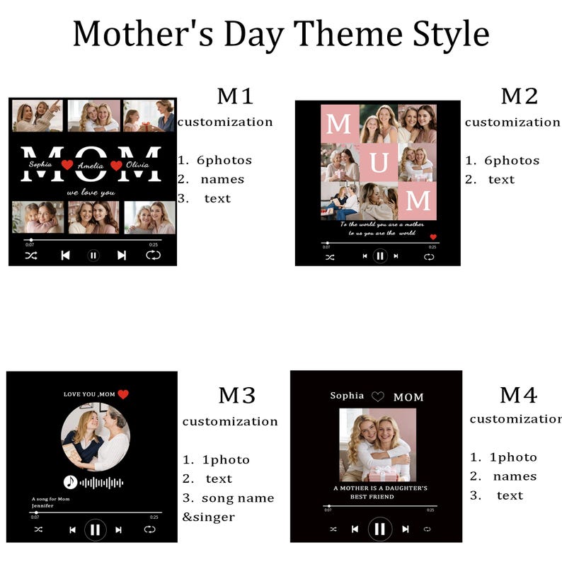 Custom Music Fridge Magnet, Valentines Day Gift,Custom Photo Music Box,Birthday gift for boyfriendBirthday gift for girlfriendSong Music Box imagem 3