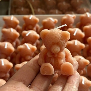 100 pezzi di candela a forma di orsetto all'ingrosso, regalo per matrimonio, regalo per lei, addio al nubilato, regalo all'henné, bomboniere, regalo per neonato, regalo per baby shower