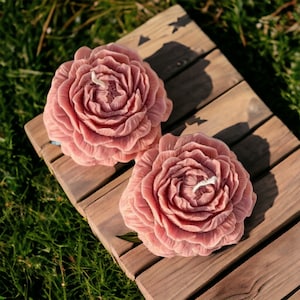 Candela a forma di fiore di peonia colorata all'ingrosso, regalo per matrimonio, regalo per lei, addio al nubilato, regalo all'henné, regalo per baby shower, candela di fidanzamento