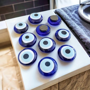 Handmade Evil Eye Magnet: Turkish Nazar Boncuk Home Decor