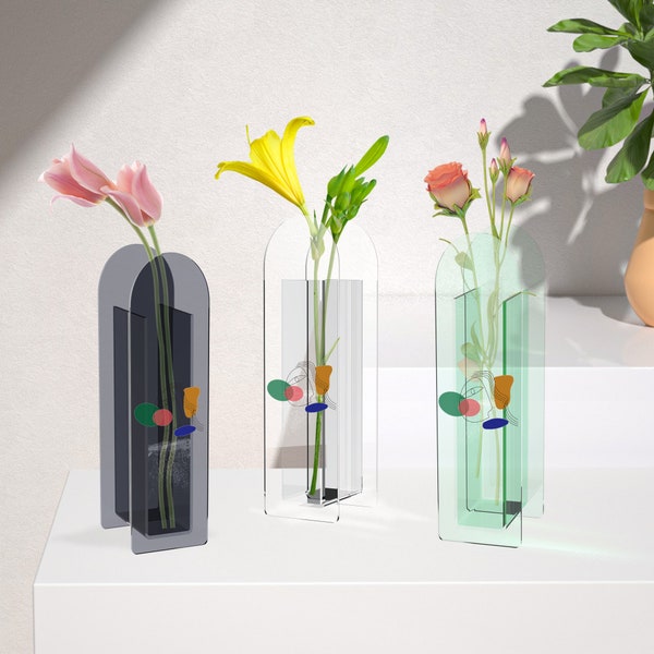 Acrylic Vase Etsy