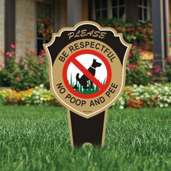 No Pee No Poop Sign - Etsy