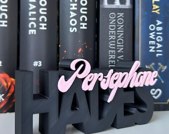 Hades Persephone Word Art STL | 3D Printed BookTok Shelf Decor (Digital File)